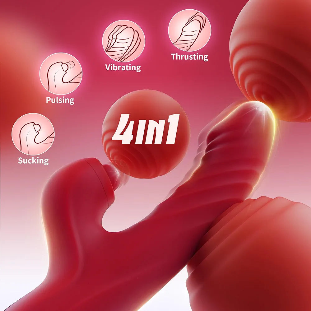 Vibrator Thrusting Dildo for Women - Ecos Toys