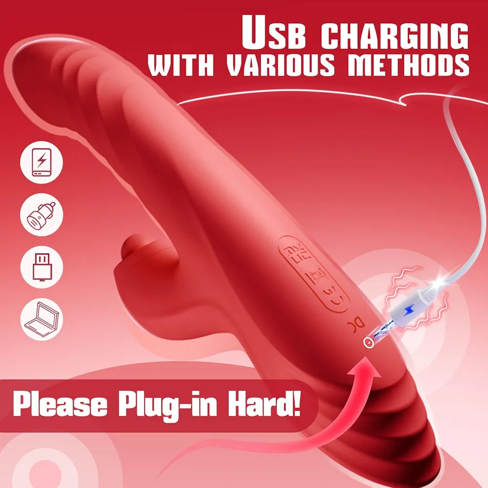 Vibrator Thrusting Dildo for Women - Ecos Toys
