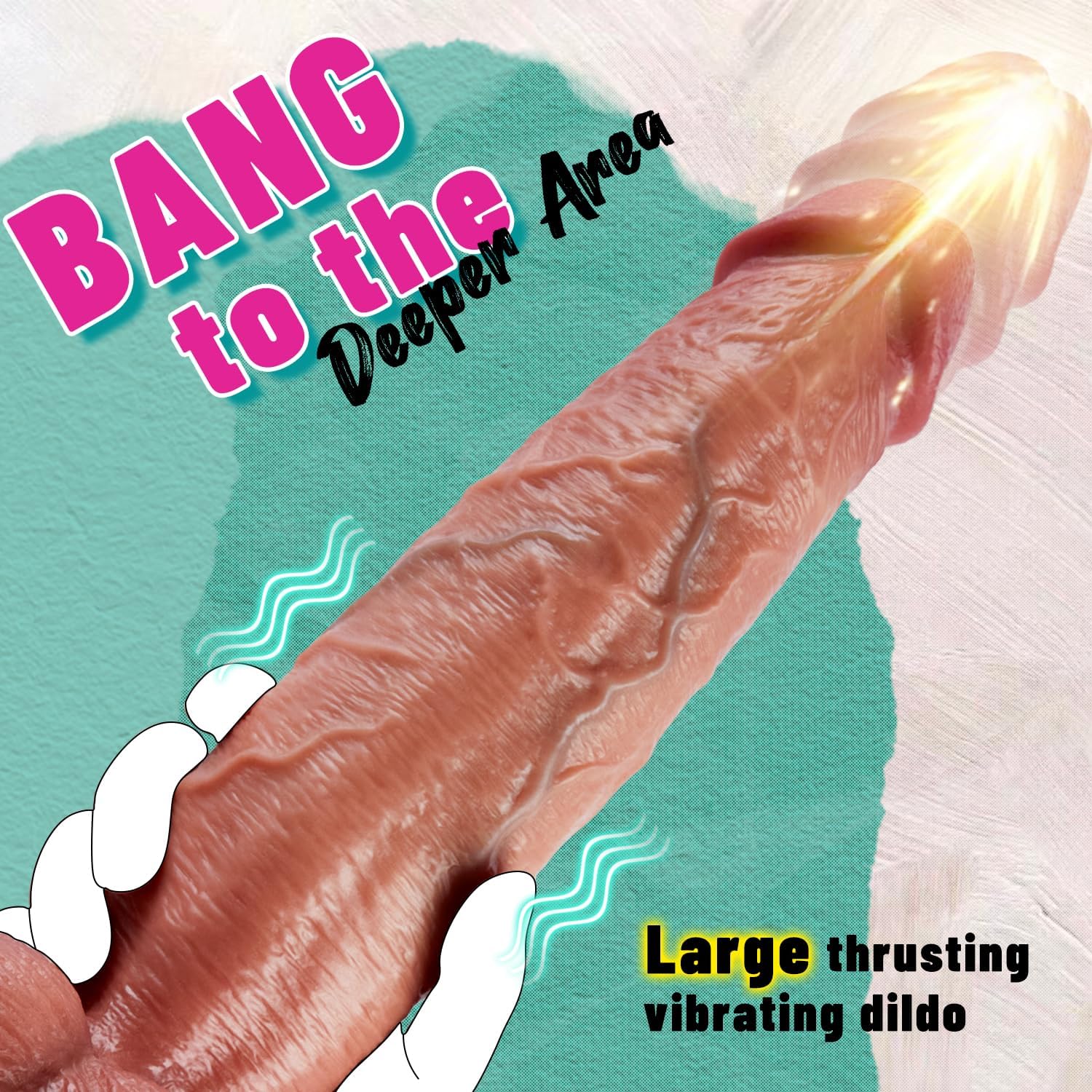 PrimeThrust 10.43" Long Thrusting Vibrating Dildo - Ecos Toys