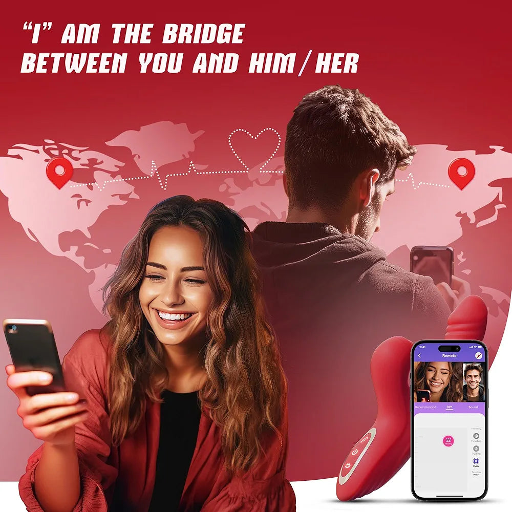 Vibrator Thrusting Dildo for Women - Ecos Toys